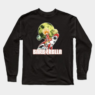 Barbarella (Black Print) Long Sleeve T-Shirt